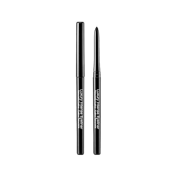 Professional Retractable Eyeliner, Luxury Intense Highly Pigmented Eye Makeup, Long-Lasting, Water-Resistant, Smudge-Proof, Smooth Gliding (3 PACK, Blackest Black)