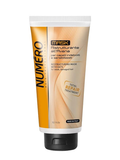 Numero Restructuring Cream Mask Hair with Oat Extracts (10.1 fl.oz)