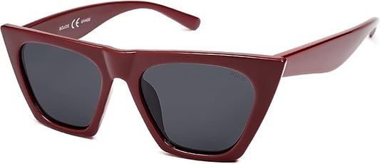 SOJOS Trendy Oversized Square Cateye Polarized Sunglasses Womens Big Frame Shades SJ2115