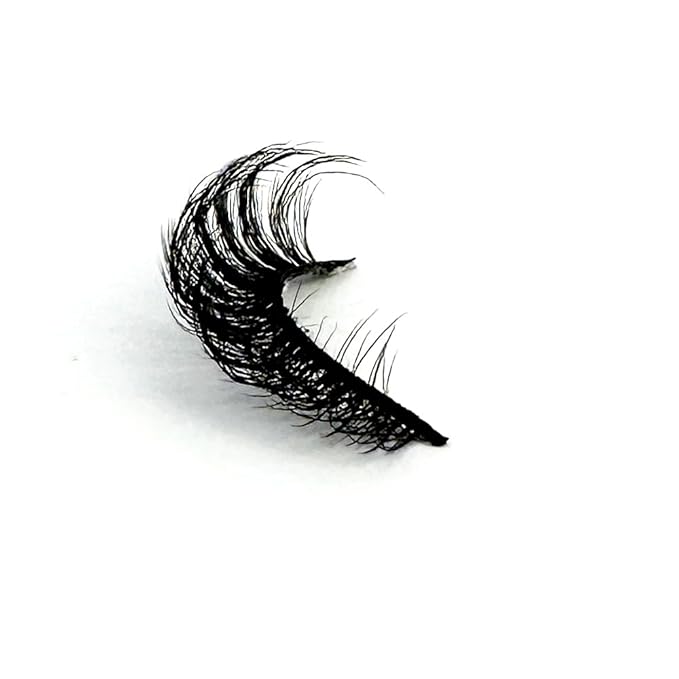 HBZGTLAD Cat eye Eyelashes 3D Natural False Lashes D Curl Fluffy Soft Cross 5 pairs Manga Lashes Wispy Natural Eyelash Extension Makeup (7D-01)