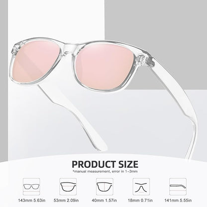 MEETSUN Classic Polarized Sunglasses for Women Men Trendy Retro Sun Glasses for Driving UV Protection (3 Pack)