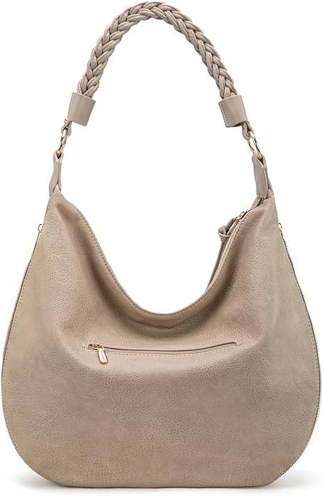 Montana West Large Hobo Bags for Women Slouchy Shoulder Purse Handbag with Zipper and Woven Handle