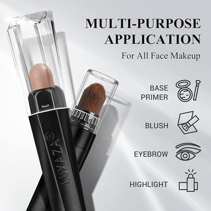 3PCS Cream Eyeshadow Stick,Matte And Shimmer Eye shadow Pencil Crayon Brightener Makeup with Crease-proof Formula,Waterproof & Long Lasting Shadow Eyeliner Pen Sets,Champagne Rose