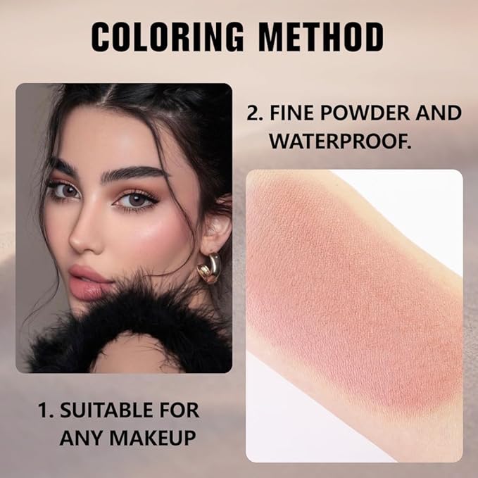 evpct Matte Nude Pink Single Eye Shadow Palette Makeup for Older Women, Dusty Pink Cream Eye shadow Palette Single for Older Women Matte, High Pigment Waterproof Monochrome Eyeshadow, sombra de ojos