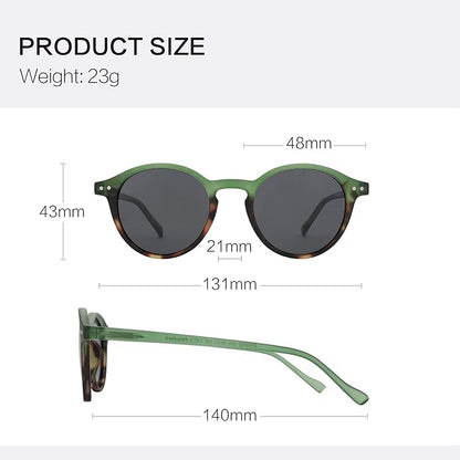 ZENOTTIC Polarized Round Sunglasses, Stylish Sunglasses for Men and Women Retro Classic, Multi-Style Selection