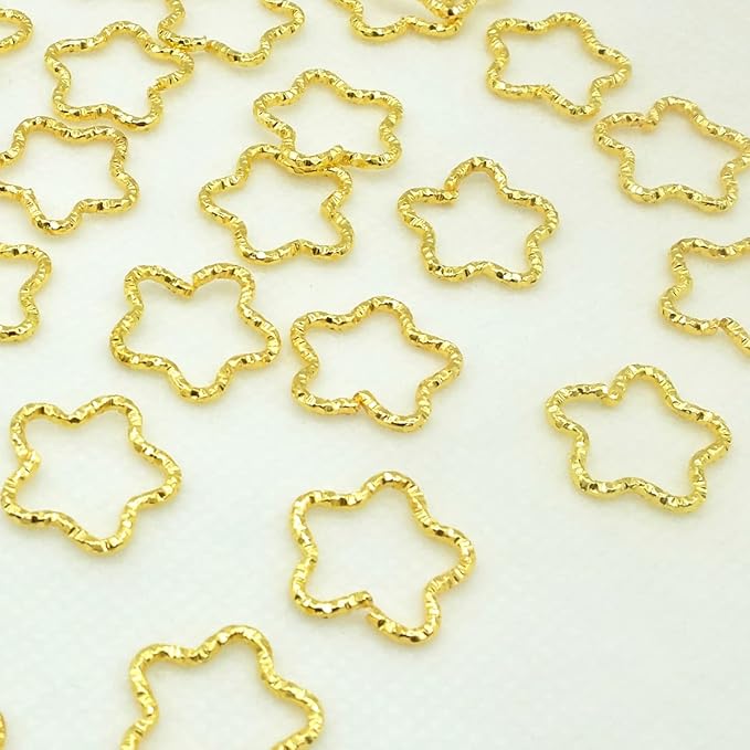 100PCS Hair Braid Rings Clips Gold Star and Gold Love Shape Hair Jewelry Ring for Braids Locs Hair Cute Braid Accessories(Gold)