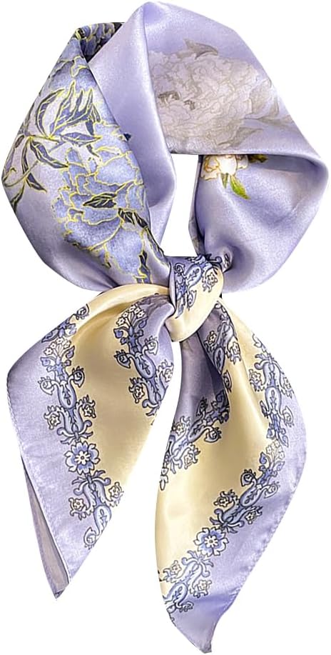 100% Pure Mulberry Silk Scarfs 26"x26" Square Scarf Women Neckerchief Headscarf hair scarf bandana Gift Packed