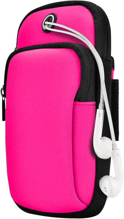 Armband Cell Phone Holder for Running Women,iPhone Armband 16 16e 15 14 13 12 11 Pro Max Xs Xr X Plus SE Mini,Samsung Galaxy S25 S24 S23 S22 S21 Ultra Note 20 Key Pouch,Exercise Arm Bands Bag