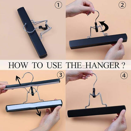 10 Pack Hair Extension Storage Bag Hair Extension Hanger Strong Holder Dust-proof Portable Suit with Transparent Zip Up Closure- Lightweight, Waterproof and Portable (Black)