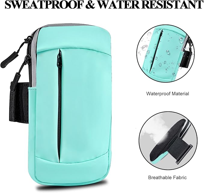 Phone Holder for Running Armband Women Men Kids Arm Bag,Armband Cell Phone Holder for iPhone 15 14 13 12 11 Pro Max Xs Xr X 8 7 6 Plus SE Mini Galaxy Ultra S24 Note Sports Gym Arm Band Pouch
