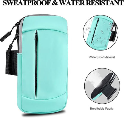 Phone Holder for Running Armband Women Men Kids Arm Bag,Armband Cell Phone Holder for iPhone 15 14 13 12 11 Pro Max Xs Xr X 8 7 6 Plus SE Mini Galaxy Ultra S24 Note Sports Gym Arm Band Pouch