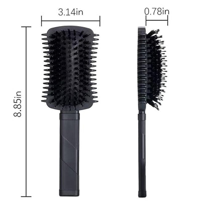 Curly Hair Brush Defining, Volume Curl Defining Brush for Detangling Shaping and Styling Women's Curls to Reduce Pulling (Black 1PC)