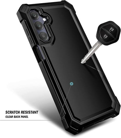 Designed for Galaxy A25 5G Case, Samsung A25 Phone Case with [Built-in Screen Protector], [16FT Military Grade Drop Tested] Full-Body Protective Shockproof Rugged Bumper Cover (Black)