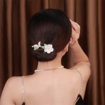 Ins Style Elegant Lazy Hair Curler, Crystal Hair Bun Maker, French Twist Hairstyle Bun Hair Accessories