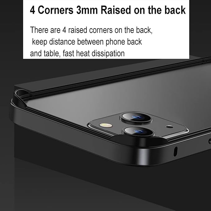 for iPhone 16 Pro Max Bumper Case Metal, Aluminum Alloy + TPU Bumper Frame Slim Fit No Back Design Excellent Heat Dissipation Compatible with MagSafe 4 Corner Raised Shockproof (Black)