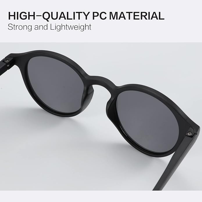 ZENOTTIC Polarized Round Sunglasses, Stylish Sunglasses for Men and Women Retro Classic, Multi-Style Selection