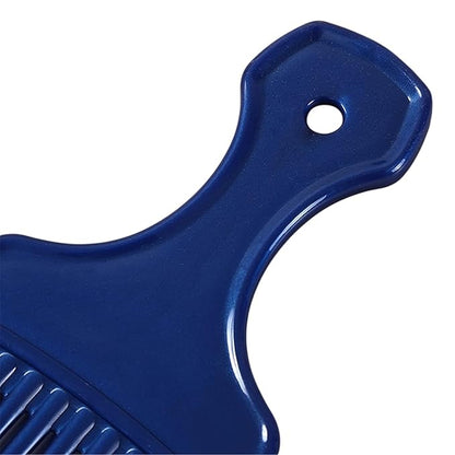 1Pc Blue Salon-Style Hair Pick and Barber Comb - Pick Comb for Curly Hair and Parting Care for Thick Quality Barber Supplies, Styling Tools and Appliances