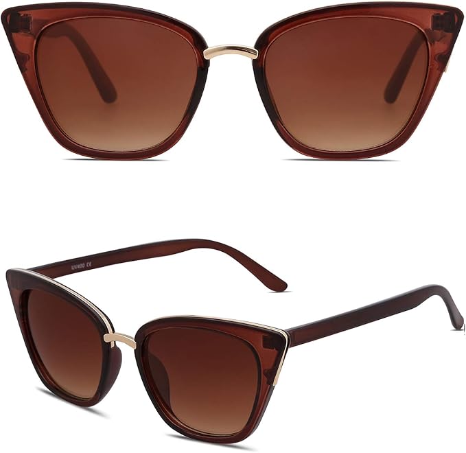 SOJOS Cat Eye Designer Sunglasses Fashion UV400 Protection Glasses SJ2052