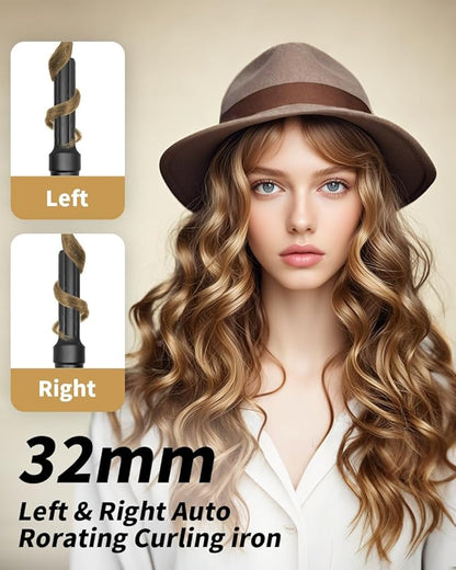 Diffuser Hair Dryer Brush, 7 in 1 Air Wrap Hair Styler, 1400 Watts Blow Dryer for Women, Hair Care Styling Tools, Auto Curling Iron, Multi Hair Styler for Fast Drying Curling Straightening Volumizing