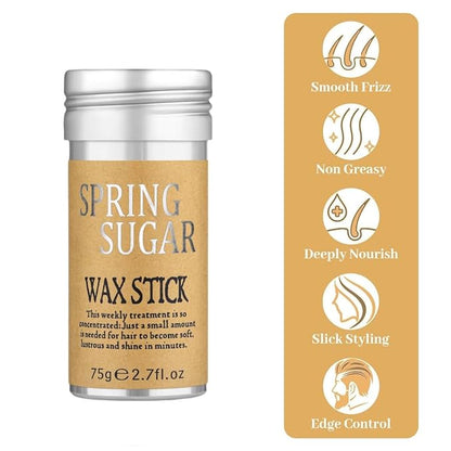 4 Packs Set Hair Wax Stick Slick Back Hair Edge Brush Pink Comb Wax Stick for Hair Flyaways, Styling Products Essentials Stuff for Women, Kids and Clean Girl