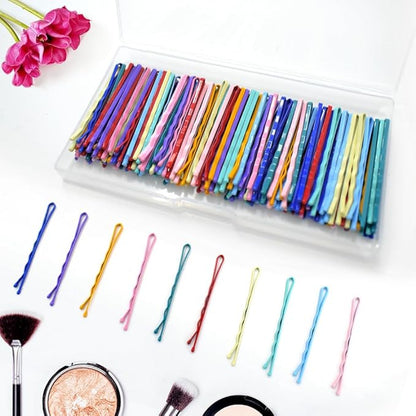 150 Pcs 2.2 Inch Mix Colorful Bobby Pin for Girls Women, Hair Pins with Cute Box, Colored Bobby Pins for Hair, Bobby Hair Pins Great for All Hair Types