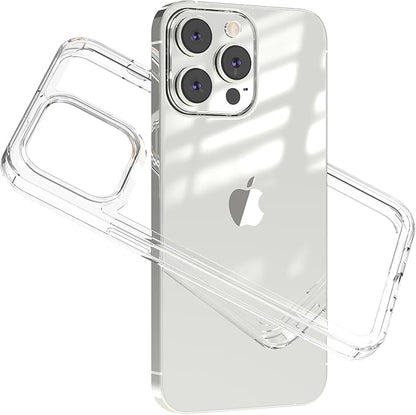 for iPhone 14 Pro Max Clear Bumper Frame No-Back Case, Slim Fit Ultra-Light Anti-Yellowing Transparent Protection Heat Dissipation Phone Cover Case 6.7"