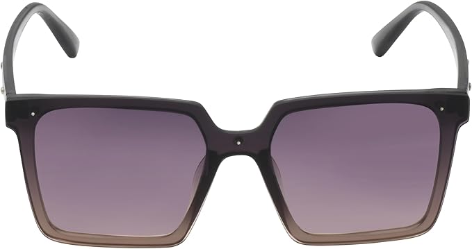 TAHARI Women's Th848 Translucent Crystal 100% Uv400 Protective Square Shield Sunglasses. Elegant Gifts for Her, 145 Mm