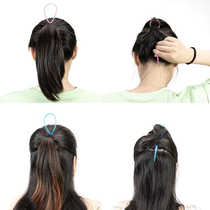 Hair Accessories Set: Foam Bun Shapers, French Twist Clip, Snap Buns, Elastic Bands, Hair Pins (Blonde)