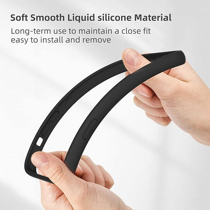 K TOMOTO iPhone 13 Mini Bumper Case (5.4 Inch), Liquid Silicone Bumper with Shock Absorption, Raised Edge Protection, Drop Protection, Silky and Soft Touch Frame, Black