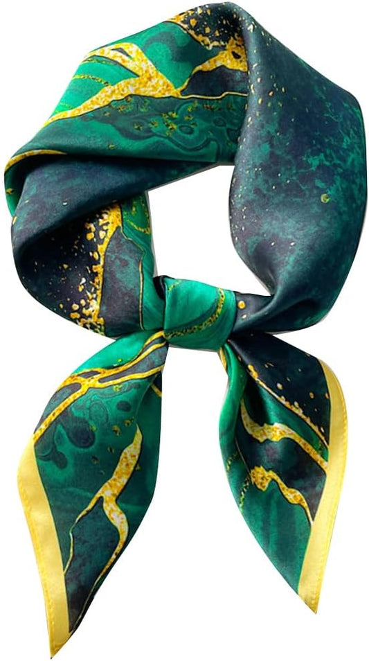 100% Pure Mulberry Silk Scarfs 26"x26" Square Scarf Women Neckerchief Headscarf hair scarf bandana Gift Packed