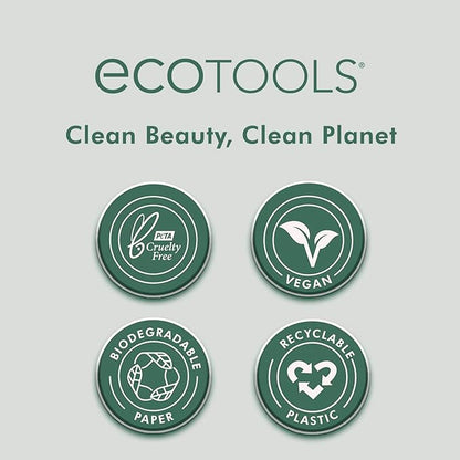 EcoTools Daily Defined Eye Makeup Brush Kit, Travel Friendly, Versatile Eye Makeup Looks, Convenient Makeup Tools On-The-Go, For Eyeshadow & Eye Liner, Eco-Friendly Makeup Brushes, 5 Piece Set