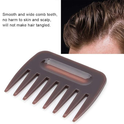 1Pc Portable Hair Pick for Men, Detangling Comb for Wet and Dry, Styling Comb with Short Broad Teeth for Everyday Use, Ideal for Salon and Home Hair Care