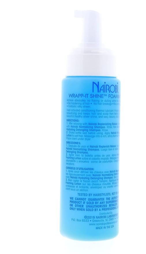 Nairobi Wrapp-It Shine Foaming Lotion 8oz (Pack of 2) by Nairobi
