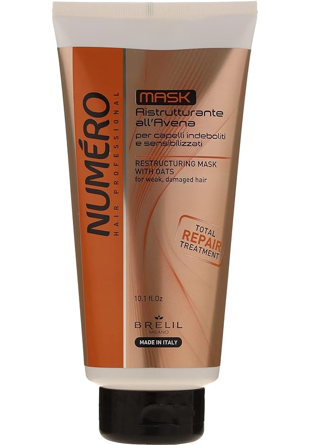 Numero Restructuring Cream Mask Hair with Oat Extracts (10.1 fl.oz)
