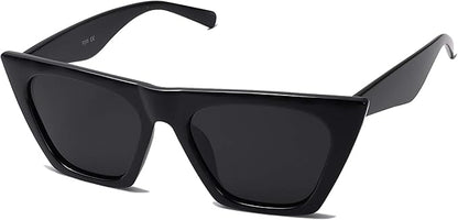 SOJOS Trendy Oversized Square Cateye Polarized Sunglasses Womens Big Frame Shades SJ2115