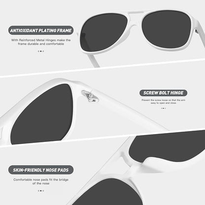YDAOWKN Retro Aviator Sunglasses for Women Mens Large Frame Classic Vintage 70s Sun Glasses Aviators