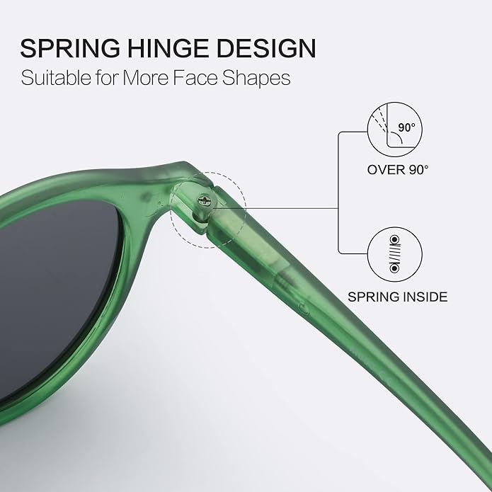 ZENOTTIC Polarized Round Sunglasses, Stylish Sunglasses for Men and Women Retro Classic, Multi-Style Selection
