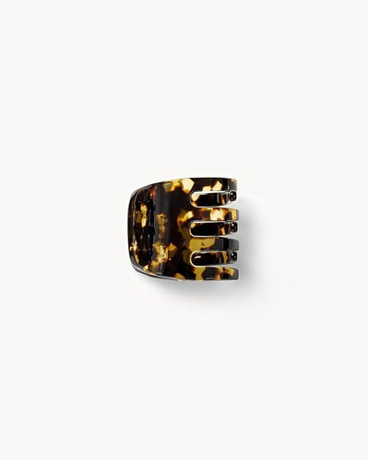 MACHETE Women Hair Clip Mini Claw Clip, 1.25 inch Hair Clamps Fashion Hair Accessories (Dark Tortoise)