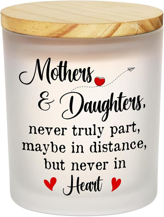 TEEZWONDER Mothers Day Gifts for Mom from Daughters - Long Lasting Vanilla Lavender Candle 10 oz - Long Distance Mom Birthday Gifts for Mama Stepmom Mother-in-Law Women