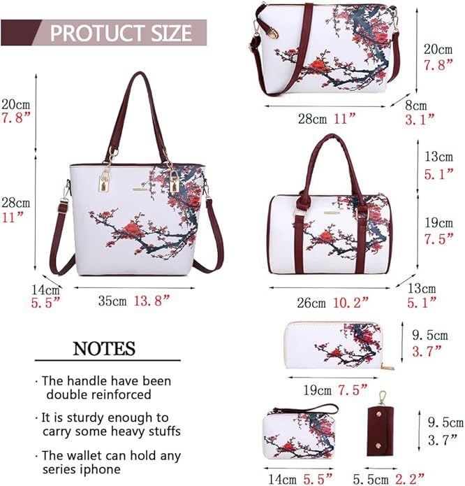 2E-youth Designer Purses and Handbags for Women Satchel Shoulder Bag Tote Top Handle Bag