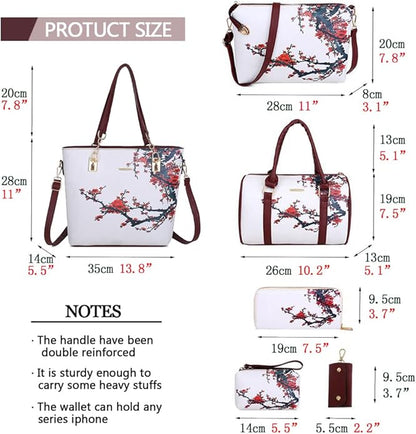 2E-youth Designer Purses and Handbags for Women Satchel Shoulder Bag Tote Top Handle Bag