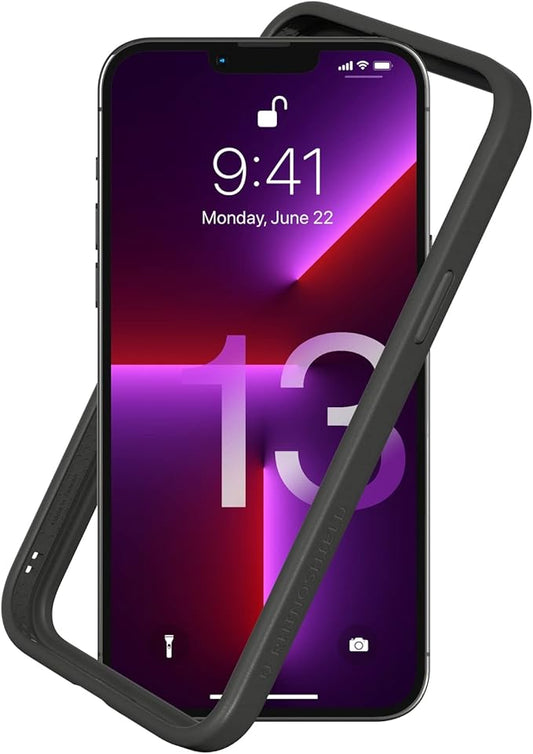 RhinoShield Bumper Case Compatible with [iPhone 13 Pro Max] | CrashGuard NX - Shock Absorbent Slim Design Protective Cover 3.5M / 11ft Drop Protection - Graphite