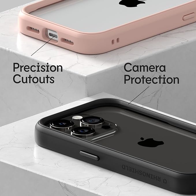 RhinoShield Bumper Case Compatible with [iPhone 15 Pro Max] | CrashGuard - Shock Absorbent Slim Design Protective Cover 3.5M / 11ft Drop Protection - Lavender