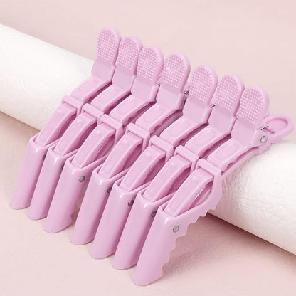 Ondder 14 Pcs Purple Alligator Hair Clips for Styling Sectioning Larger Salon Pro Barber Hair Clips for Coloring Cutting Big Alligator Clips for Hair Styling Accessories for Women Men