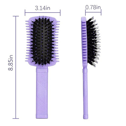 Curly Hair Brush Defining, Volume Curl Defining Brush for Effortlessly Detangling Shaping and Styling Women's Curls, Reduce Pulling (Purple 1PC)