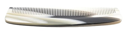 42 Horn-Inspired Hair Comb, Beige Grey, Women/Men, Small/Large, All Hair Types
