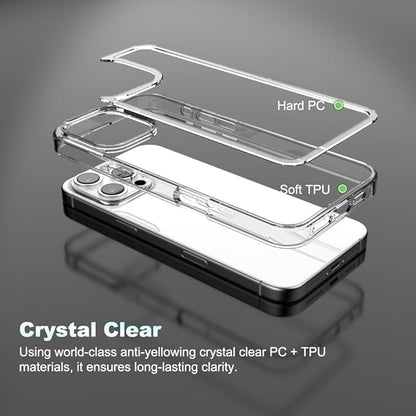 for iPhone 16 Pro Max Clear Bumper Frame No-Back Case, Slim Fit Ultra-Light Anti-Yellowing Transparent Protection Heat Dissipation Phone Cover Case 6.9" 2024