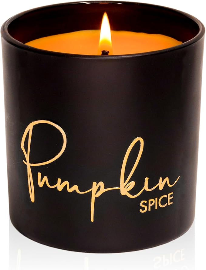 Lulu Candles | Pumpkin Spice | Luxury Scented Soy Jar Candle | Hand Poured in The USA | Highly Scented Long Lasting (9 Oz. Limited Edition)