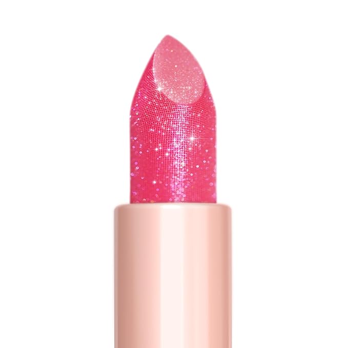 Oulac Hot Pink Lipstick for Women - Moisture-Rich Lip Balm with Shiny Surface, Creamy Lip Color Lightweight Texture, Vegan Beauty Medium Coverage Lip Makeup, PG01 Pink Promise