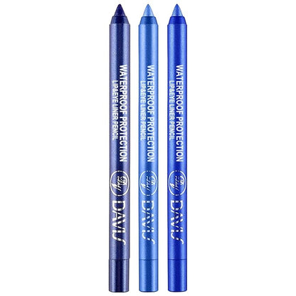 3 Colorful Eyeliner Pen Set, Eye Shadow Pencil, Pearl Eyeliner Kit Metallic Glitter Colored Eye liner for Women Eye&Lip Liner Professional Waterproof Eye Makeup (3PCS D)